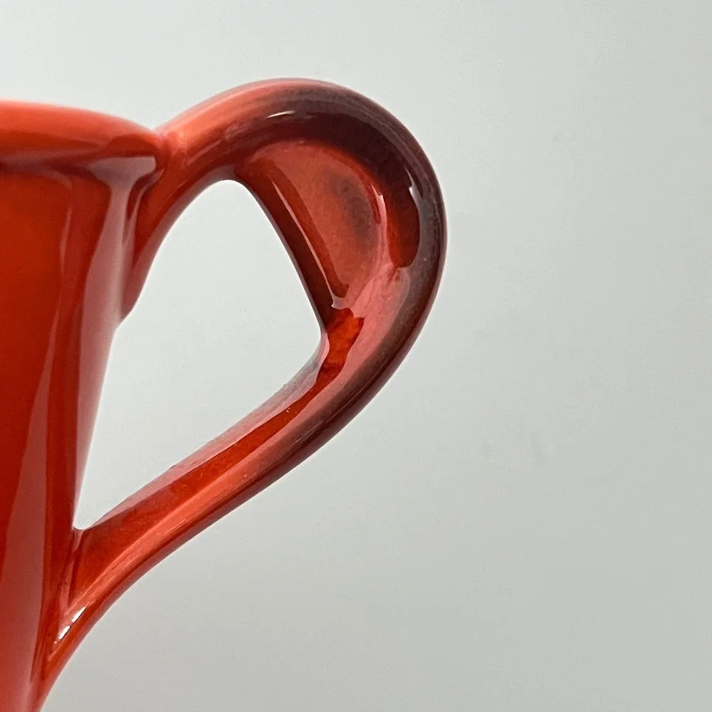 Metlox Poppytrail Red Rooster Creamer OS Red Vintage Ceramic Pitcher MCM